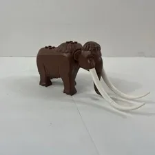 LEGO Woolly Mammoth Brown w/White Tusks From Set 60195 Rare