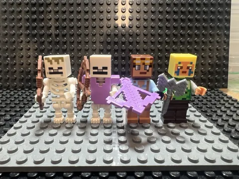 lego minecraft minifigures lot Dungeon Skeleton Jungle Explorer. Lego Gaming