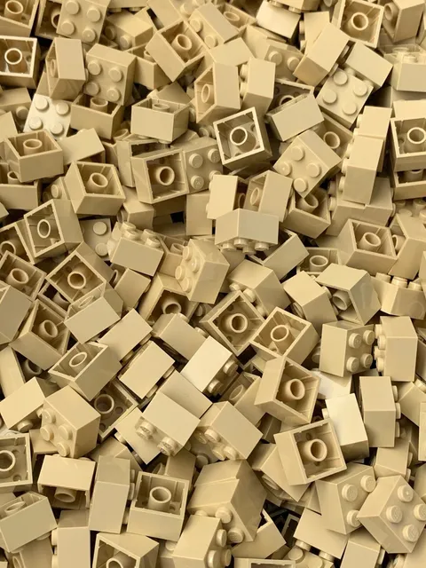 LEGO Tan 2x2  Brick (3003) - 100 New Pieces - Building Bricks