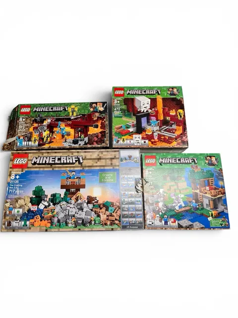 Lego Minecraft Kits/ 4 Kits / Please Read 