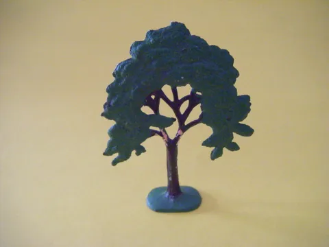 LEGO Vintage 50's VERSION Flat Painted Elm Tree solid base FTElm 1950'S