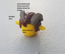 LEGO Minifigure Faun Hair With Horns Monster Horns