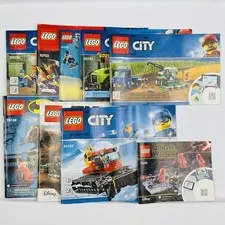 LEGO Instruction Manual Lot City Star Wars Batman 60222 60223 75266