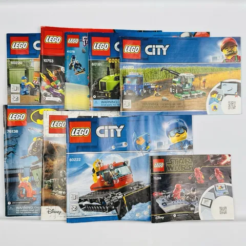 LEGO Instruction Manual Lot City Star Wars Batman 60222 60223 75266