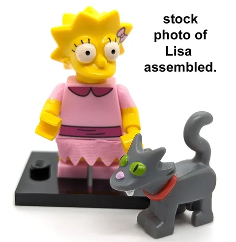 Lego Minifigure Lisa Simpson With Snowball The Simpsons Series 2 Collectible