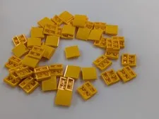 Lego x50 New Bright Light Orange Slope, Curved 2 x 2 x 2/3 # 15068 MOC Bulk Lot
