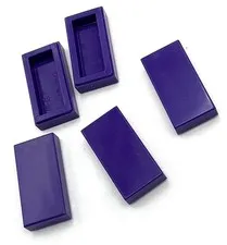 Lego 5 New Purple Tiles Flat Smooth 1 x 2 Parts