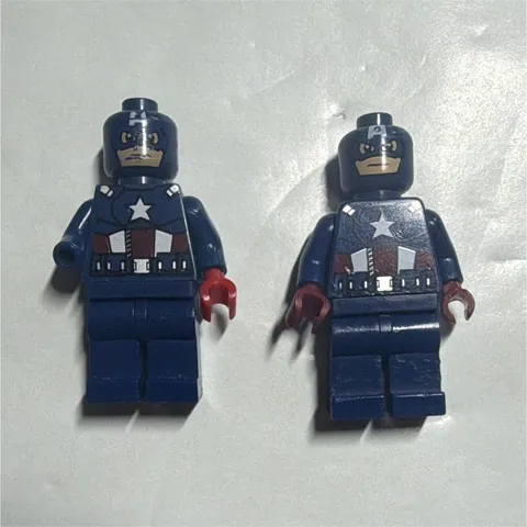 LEGO Avengers Captain America Minifigure Lot of 2 sh0014 from set 6865-1