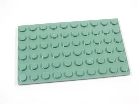 LEGO Sand Green 6x10 Plate S6