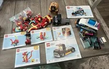 LEGO City Creator Parts Lot 60404 60384 31145 Incomplete With Instructions
