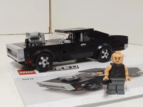 LEGO SPEED CHAMPIONS Dom's Fast & Furious 1970 Dodge Charger R/T 76912 Complete