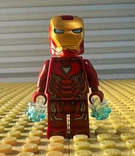 LEGO Marvel Iron Man Minifigure Tony Stark Mark 50 Armor (Scratch On Face)