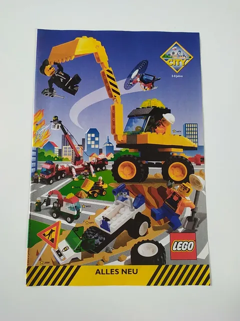 Rare Advertising Flyer Promotional Sheet LEGO City City 6474 6471 6477 6470 6423 2000