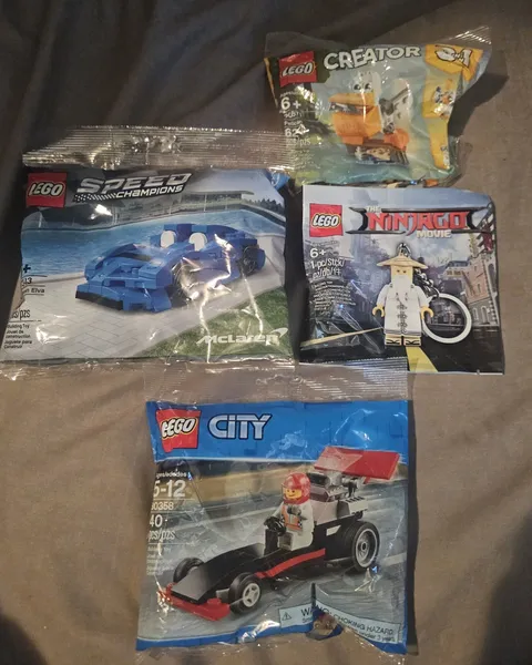 LEGO Sealed Small Piece Bags Lot of 4 