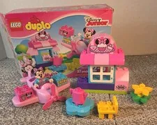 Lego Duplo 10830 Minnie Mouse Cafe' Set - Missing 4 Pieces With Box No Manual 