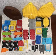 Lego Duplo Lot of Vehicle Parts Chassis Bodies Cabs Train Bucket Boat Car Truck