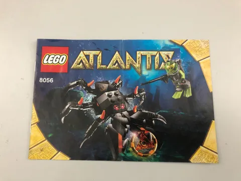 Lego Atlantis 8056 Monster Crab Clash Instruction Manual Good Condition