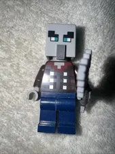 LEGO Minecraft Minifigure Illager - Dark Blue Legs (Genuine)