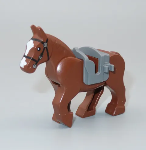 LEGO Lord of the Rings LOTR brown horse saddle minifigure animal 9474 9471 9469
