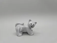 Lego Duplo Gray Grey Cat Kitten Mini Figure