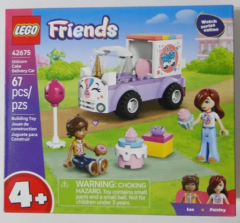 LEGO Friends Unicorn Cake Delivery Car Building Toy for Girls & Boys Ages 4+ NEW