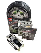 LEGO Racers 8149 Midnight Streak Glow-in-the-Dark Complete Set w/ Instructions