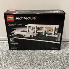 LEGO Architecture Farnsworth House 21009 Retired Building Set 546 Pieces