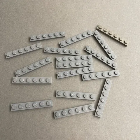 Lego 3666 Dark Gray Replacement Parts Pieces Lot of 17