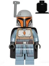 LEGO® Minifigure Star Wars sw1077 Mandalorian Tribe Warrior Female Black Cape Li