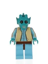 LEGO Star Wars 2004 Greedo Minifig Near-Mint With Accessory Mos Eisley Cantina