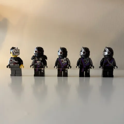 LEGO Ninjago Lot Cyrus Borg, General Kryptor, 3x Nindroids