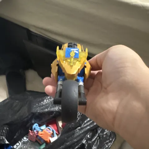 LEGO Gold/Blue/Black/Gray Motorcycle Bike Vehicle Build Plastic