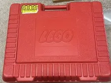 Vintage 1985 LEGO - Red Hard Plastic - Portable Carrying Storage Case Box