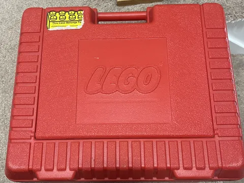 Vintage 1985 LEGO - Red Hard Plastic - Portable Carrying Storage Case Box