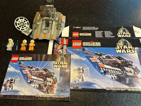 LEGO Star Wars: Snowspeeder (7130) Used, Box (flattened), Instructions