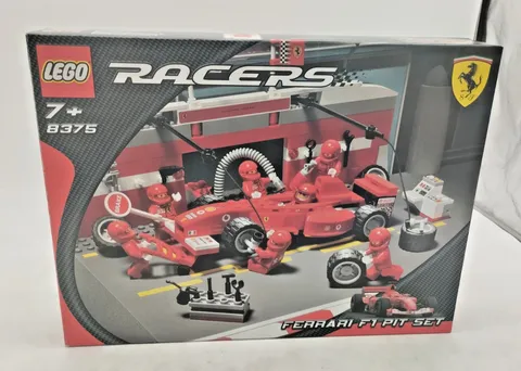 LEGO 8375 Ferrari F1 Pit Set Racers Partially New Sealed Formula 1 Racing