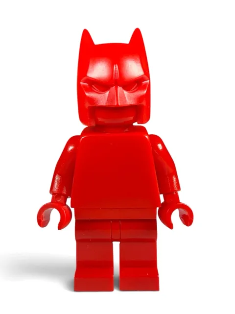 Official LEGO - Red Monochrome Prototype DC Batman Minifigure - RARE!