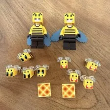 LEGO Minecraft Bee Keeper Minifigures & Bees Lot