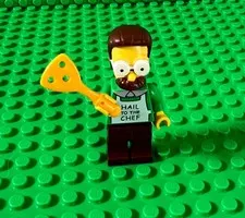 LEGO "The Simpsons" NED FLANDERS Minifigure: Hail to the Chef w/ Spatula RETIRED