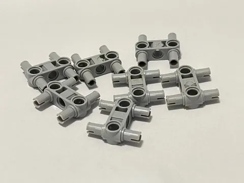 Lego 48989 68687 Light Blue Gray Replacement Add-on Pieces Parts Lot of 7