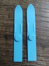 Lego 2X Minifig Utensil Ski Medium Azure 18744 
