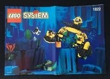 MANUAL / Book / Instructions ONLY for LEGO System 1822 Aquazone Sea Claw 7 1995