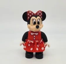 Lego Duplo Figures Disney Red Dress MINNIE MOUSE w/Skirt Replacement VGUC