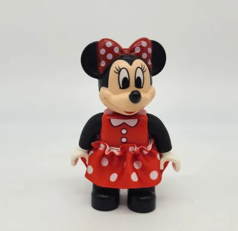 Lego Duplo Figures Disney Red Dress MINNIE MOUSE w/Skirt Replacement VGUC