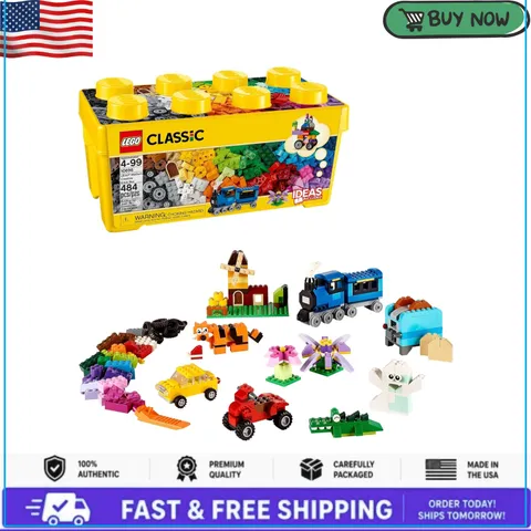 LEGO Classic 10696 Medium Creative Brick Box Building Set Storage Ages 4-99 New