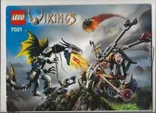 LEGO VIKINGS # 7021  DOUBLE CATAPULT vs THE AMOURED OFNIR DRAGON Manual Only.
