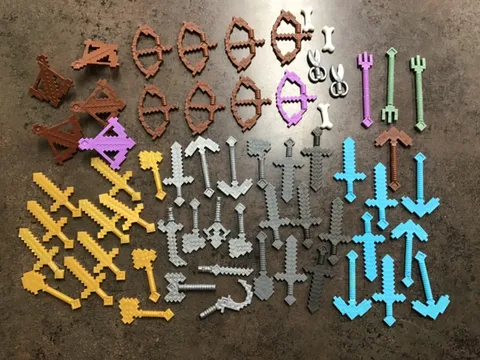 LEGO Minecraft weapons lot MC11
