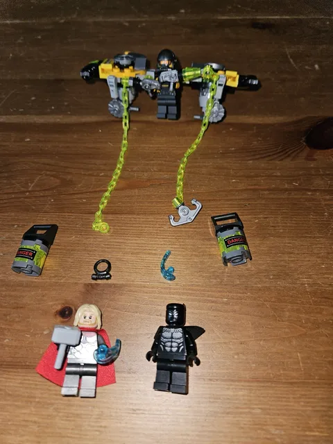 Lego Avengers Super Heroes Minifigures Lot Thor Black Panther AIM Agent 76142