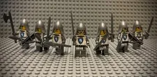 LEGO Horse Knight Minifigures Lot of 7 Castle Knights Medieval Warriors Guys NEW