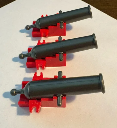 Lego 3 Projectile Launcher Pirate Cannon Shooting Red Bases - Pirate Theme
